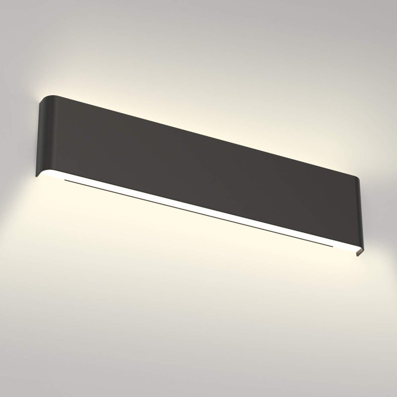 Aipsun 24in/20W LED Matte Black Modern Vanity Light Matte Black Wall Light Up Down Wall Mount Lights Indoor Modern Wall Light for Bathroom(Neutral White 4000K) - Image 1